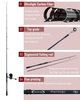Asta di pesca in carbonio LightStream con guide Fuji, manico ultra leggero