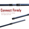 Asta di pesca in carbonio LightStream con guide Fuji, manico ultra leggero