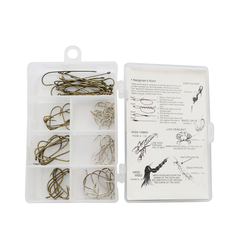 Kail pancing tunggal tajam tahan korosi dalam satu set