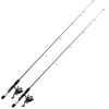 Combinazione di canne panfish personalizzate in carbonio composito/resina epossidica 4'8'' 2 pezzi