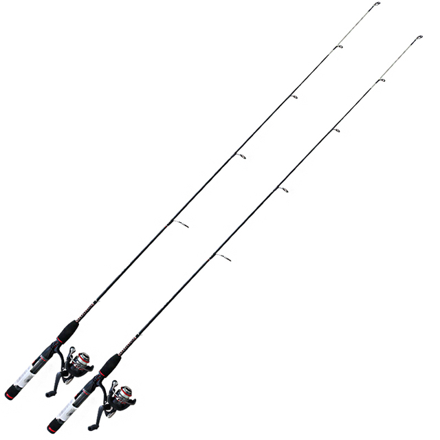 Aangepaste saamgestelde koolstof/epoxy 4'8 '' 2pcs Panfish Rod Combo
