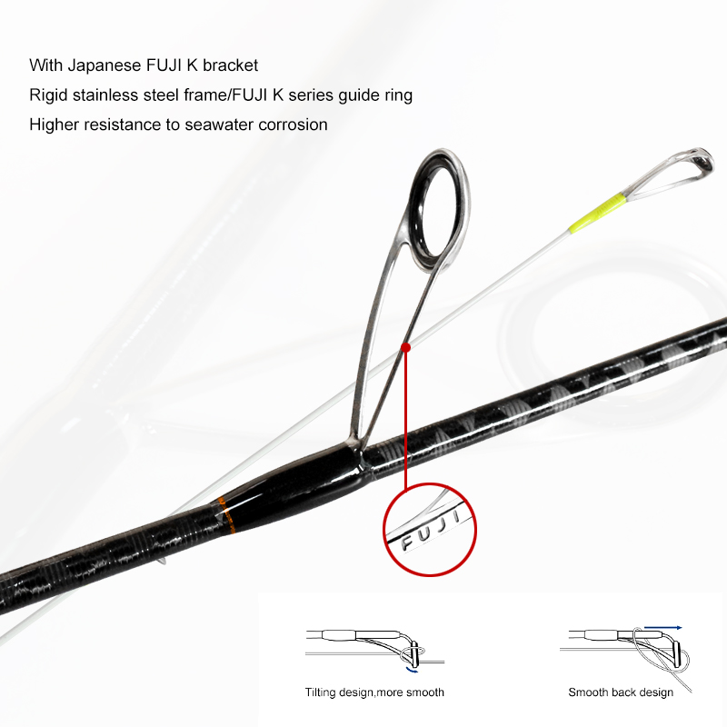 2 db Fuji Guide Carbon Fiber Slow Jigging Rod