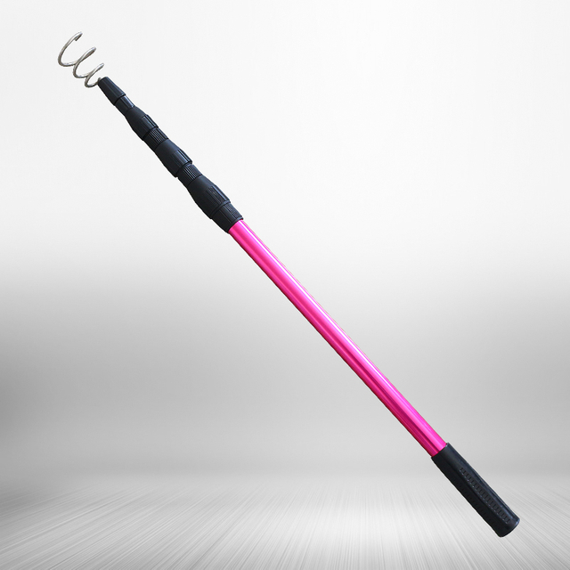 Teleskopisk hopf&auml;llbar aluminiumlegering 2,84 m/3,1 m 4-delad s&ouml;tvattensfiske lockf&aring;ngare f&ouml;r g&auml;dda och abborre