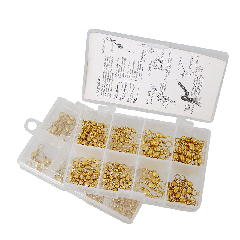 Ryb&aacute;řsk&yacute; obratl&iacute;k z nerezov&eacute; oceli #2/#4/#6/#8 Sortiment sudov&yacute;ch obratl&iacute;ků pro ř&iacute;čn&iacute; a potočn&iacute; rybolov